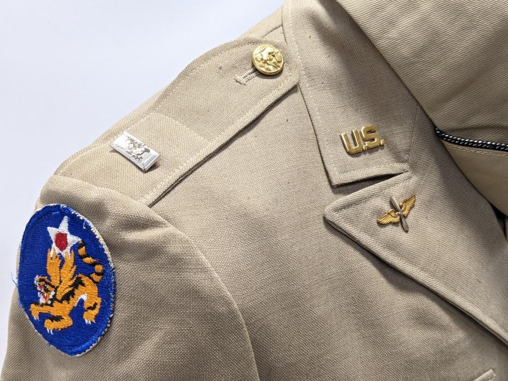 WW2 USAF Named Flying Tigers Pilots Jacket & Tunic