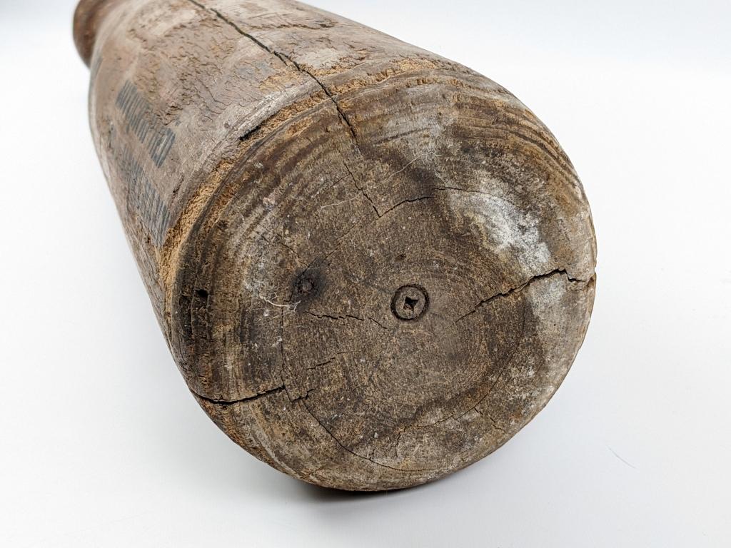 WW2 Era Wooden Dummy Training Bomb