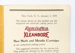 1931 Remington Shot Shell & Shotgun Catalog
