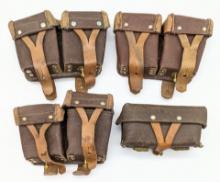 (4) Russian Military Leather Ammo Pouches