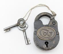 Colt Padlock with Original Keys