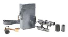 GERMAN WWII ZF4 SNIPER RIFLE SCOPE WITH ACCESSORIES AND BOX.