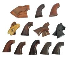 Old West & US Civil War era Revolver Grip Lot of 12 (RM)