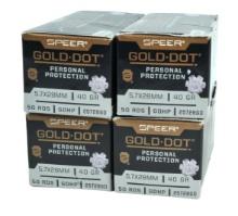 Speer Gold-dot 5.7x28mm HP, Total of 200 Rounds (EDN)
