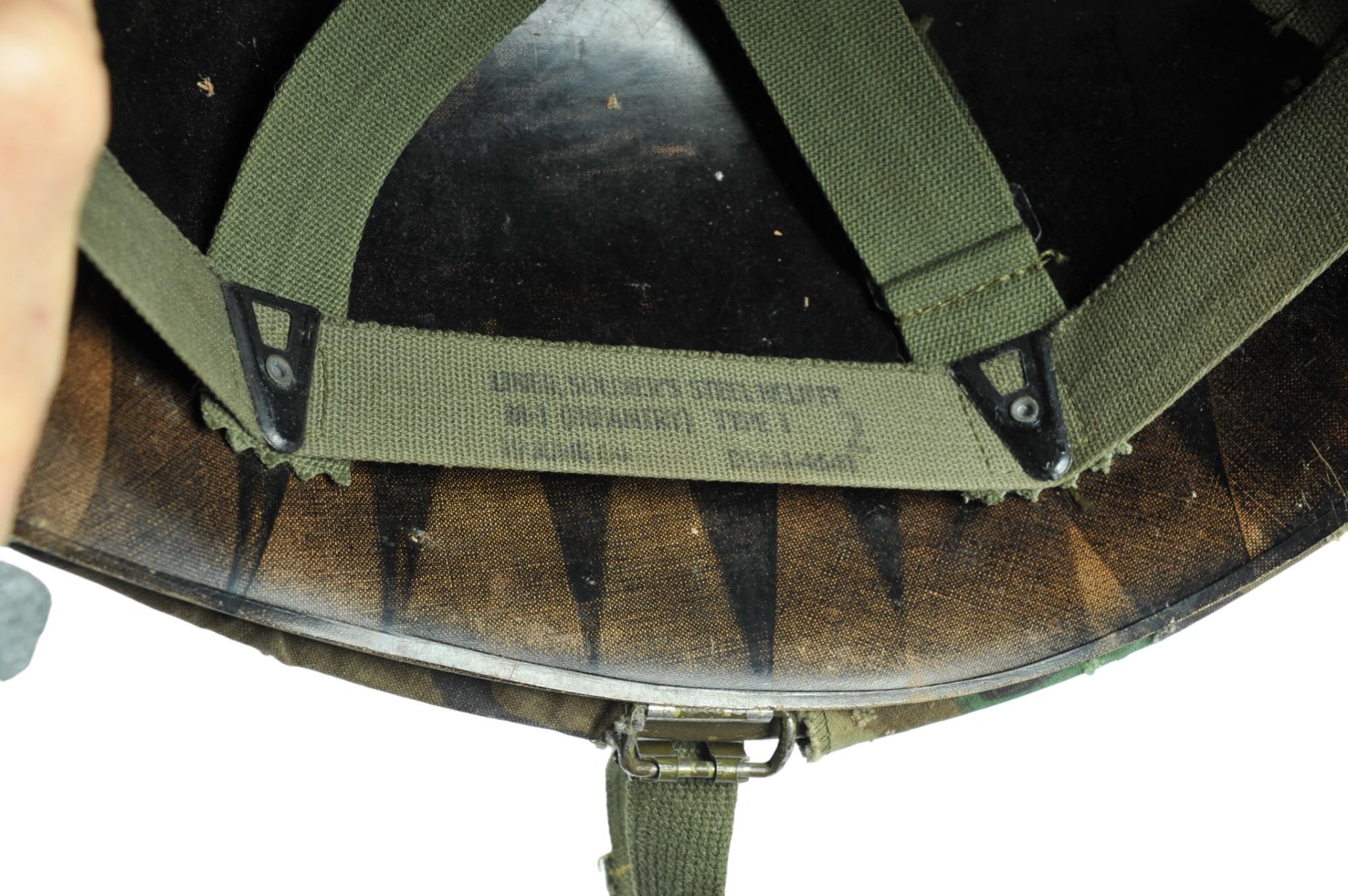 US Military Vietnam era M1 Helmet, Lliner & Cover (AI)