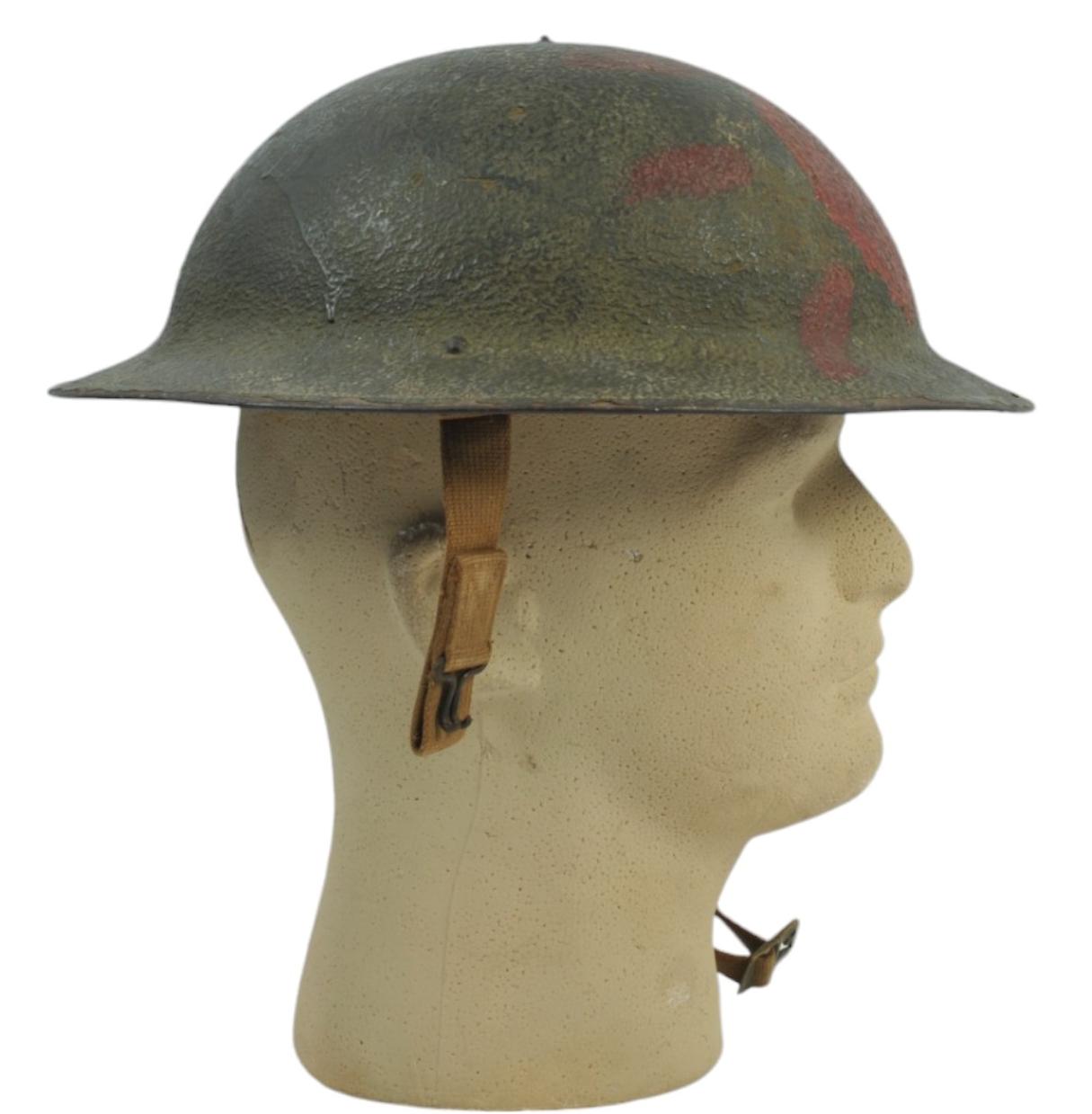 WWII Era British Helmet with Painted Decoration (JMT)