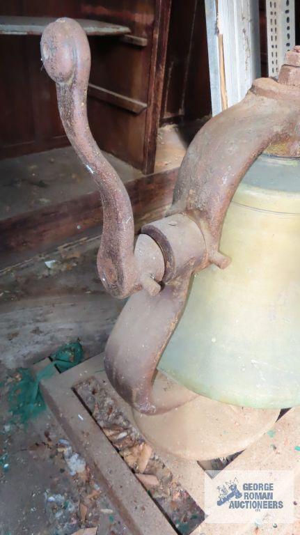 Brass steam locomotive bell, number 223