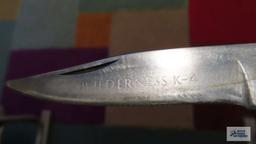 Romo Wilderness K-4 folding knife with holder