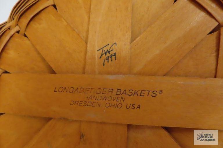 Three Longaberger baskets