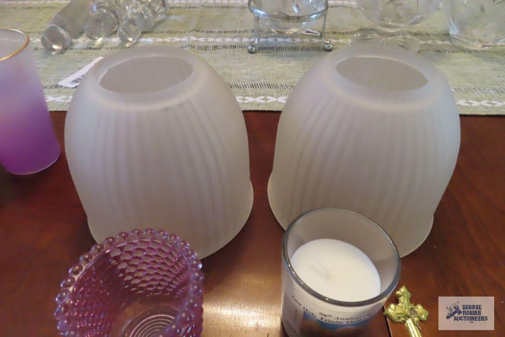Candle holders, lighter and light shades