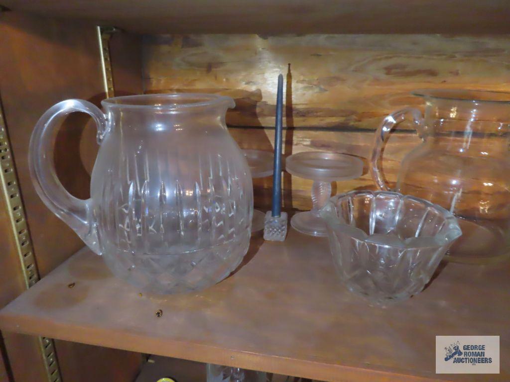 Large assortment of glassware