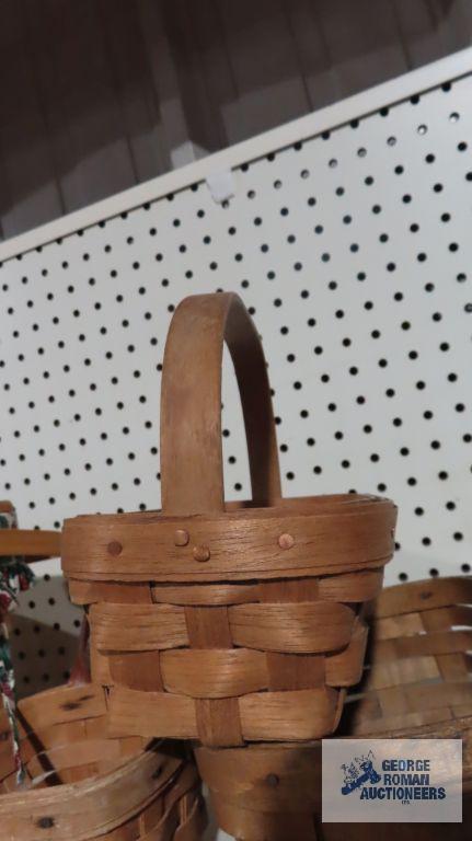 Longaberger Hocking Hills Collectibles basket, 1996 and 19th century baskets