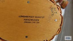 Longaberger 2002 hostess appreciation basket and 2003 basket