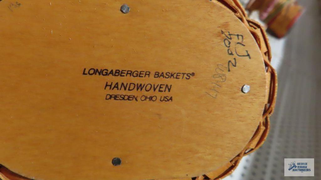 Longaberger 2002 hostess appreciation basket and 2003 basket