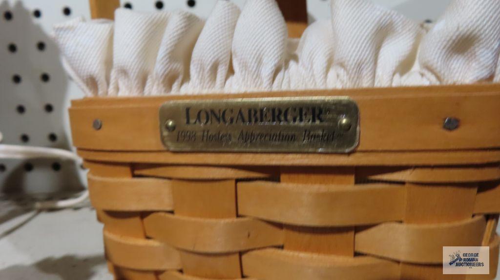Longaberger 1996 and...1998 hostess appreciation baskets...and 2 other small baskets