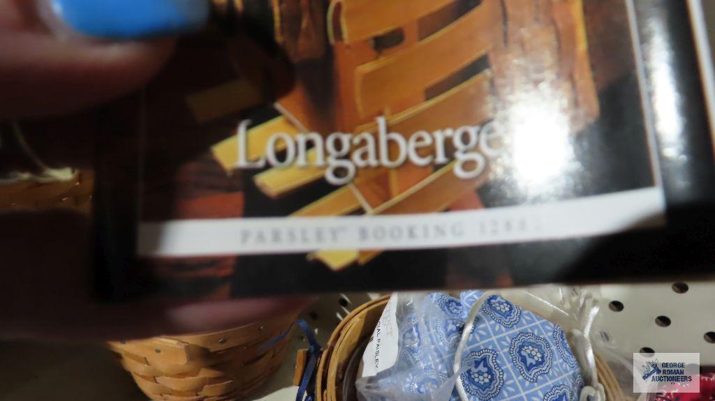 Longaberger 2003 Blue Ribbon Collection basket, 2000 bee...basket and discovery basket 1492-1992
