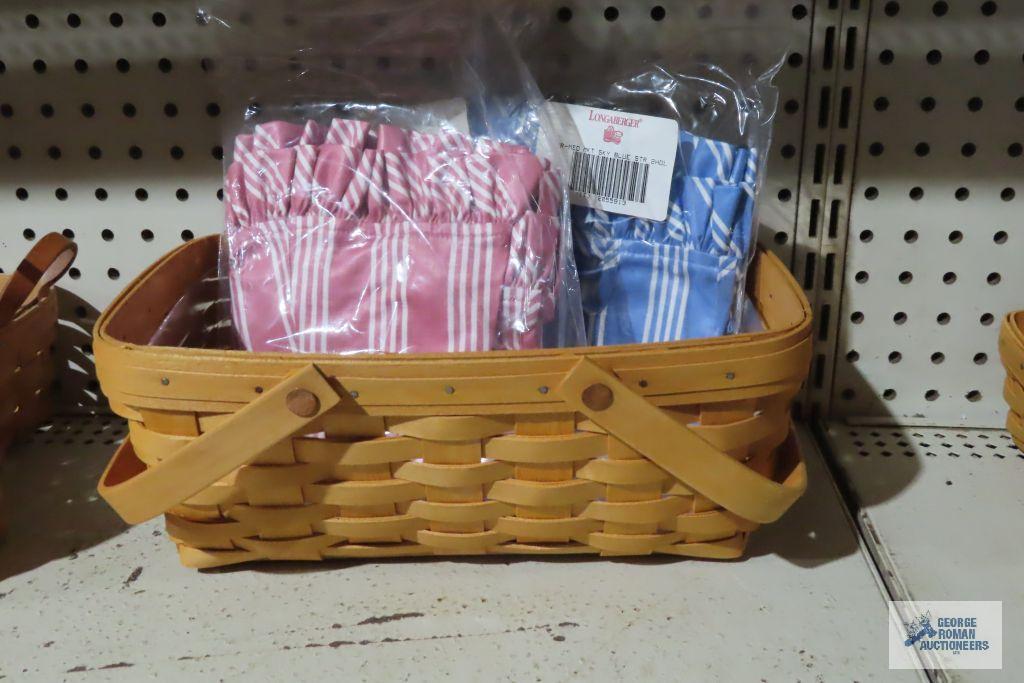 Longaberber medium chore basket and little market basket