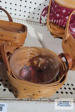 Longaberger assorted small baskets
