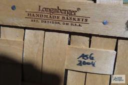 Longaberger 2004 memories basket and 2003 pumpkin basket
