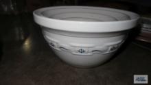 Longaberger...Pottery mixing bowl set