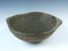 8 1/2" wide Mississippian Pottery Bowl - Sikestown Site in Mississippi Co., Arkansas.