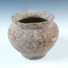 4" tall by 4 1/2" wide Ban Chiang Pottery Vessel - excellent age on surface. Thailand.