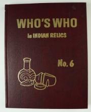 Hardcover Book: "Who's Who in Indian Relics" No. 6. 1st edition in excellent condition.