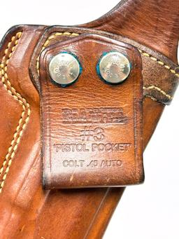 Bianchi #3 Pistol Pocket Colt .45 Auto Leather Holster