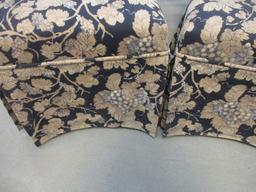 Pair of Upholstered Parson's Chairs