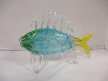 Hand Blown Art Glass Tropical Fish