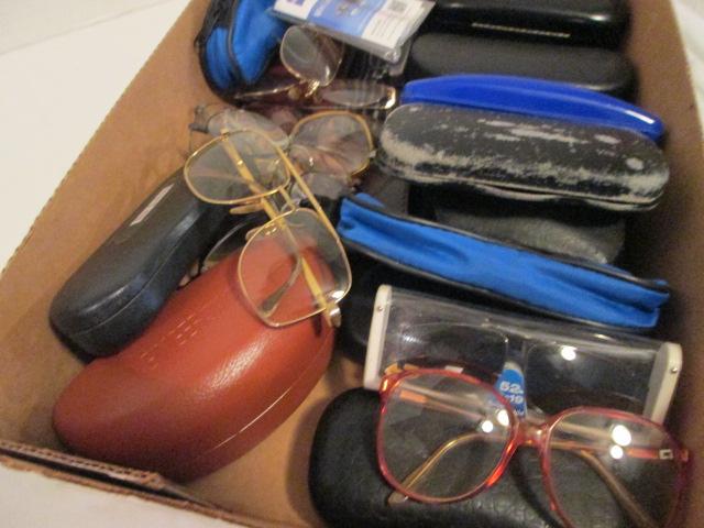 Prescription and Readers Eyeglasses and Cases