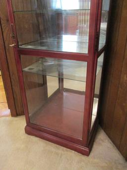 Howard Miller Wood and Glass One Door Curio Cabinet