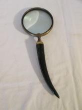 Magnifying Glass with Horn Shaped Handle