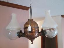 Angel Mfg. Co. New York Hanging Angle Oil Lamp