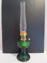 1998 Aladdin Emerald Green Lincoln Drape Oil Lamp