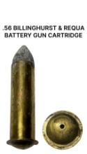 RARE .56 Billinghurst & Requa Battery Gun Cartridge