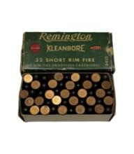 NIB Factory 50rds. of .32 SHORT Rimfire Remington Kleanbore Ammunition