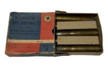 NIB 5rds. of Kynoch .577/.500 No. 2 Express Blackpowder Ammunition