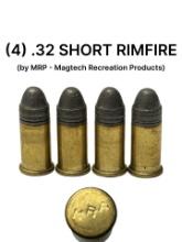 4rds. of .32 SHORT RIMFIRE - by MRP (Magtech Recreation Products)