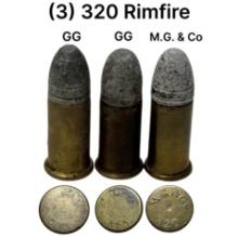 (3) .320 RIMFIRE Cartridges