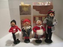 Four Byers Choice Christmas Carolers Figures