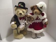 Two Decorative Christmas Figural Bears