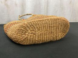 Vintage Native American Made Woven Basket w/ Handles, several different colors