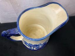 Sleepy Eye Cobalt Blue & White Unmarked Stoneware pitcher
