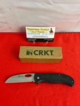 CRKT "Edgie" 3" 420J2 Steel Self-Sharpening Slip Joint Folding Knife Model 6442. NIB. See pics.