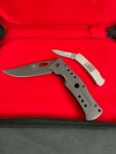 2x Modern Folding Buck Pocket Knives - 25yr DA4 & Buck 525 NRA Louisville 08' - See pics