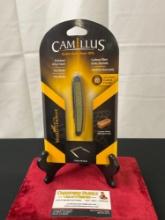 Camillus Yello-Jaket Double Blade Muskrat, Carbon Fiber accents, polished AUS-8 Steel NIB