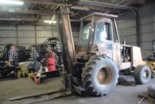 Case 586E Construction King 4 Wheel Dr, All Terrain Forklift, 6' Forks, 977