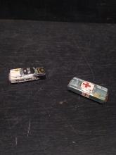 Collection 2 Vintage Japanese Tin Litho Cars 1960s