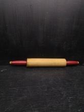 Antique Red Handle Rolling Pin
